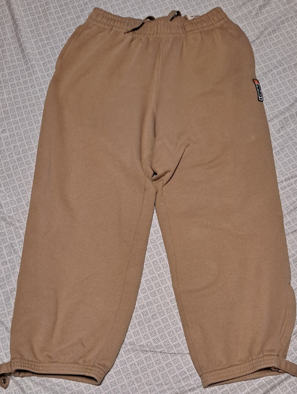And1 Womens Frumpy Tan Pull-On Jogger Pants Sz XL